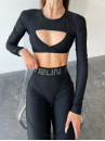 Укорочений рашгард FITRUN Bolero "Total Black"