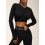 Топ с длинным рукавом FITRUN Long Sleeve NICE "Total Black Relief"