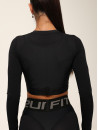 Топ с длинным рукавом FITRUN Long Sleeve NICE "Total Black Relief"