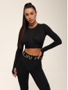 Топ с длинным рукавом FITRUN Long Sleeve NICE "Total Black Relief"