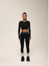 Топ с длинным рукавом FITRUN Long Sleeve NICE "Total Black Relief"