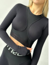 Топ с длинным рукавом FITRUN Long Sleeve NICE "Total Black Relief"
