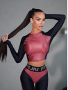 Топ с длинным рукавом FITRUN Long Sleeve Vivid "Wine Blaze"
