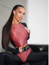 Топ с длинным рукавом FITRUN Long Sleeve Vivid "Wine Blaze"