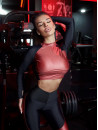 Топ с длинным рукавом FITRUN Long Sleeve Vivid "Wine Blaze"