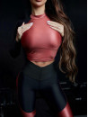 Топ с длинным рукавом FITRUN Long Sleeve Vivid "Wine Blaze"
