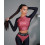 Shortened Rashguard FITRUN Rashguard Vivid "Wine Blaze"