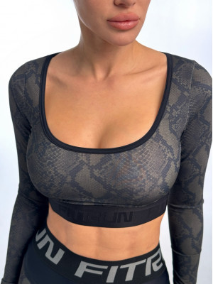 Shortened Rashguard FITRUN Rashguard Bliss "Black Python"