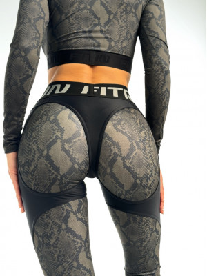 Укорочений рашгард FITRUN Rashguard Bliss "Black Python"