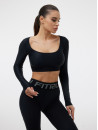 Топ з довгим рукавом FITRUN Long Sleeve Bliss "Total Black"