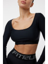Long Sleeve Top FITRUN Long Sleeve Bliss "Total Black"