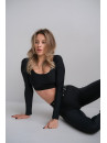 Укорочений рашгард FITRUN Rashguard Bliss "Total Black"