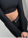 Укороченный рашгард FITRUN Rashguard Bliss "Total Black"