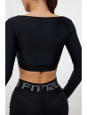 Long Sleeve Top FITRUN Long Sleeve Bliss "Total Black"