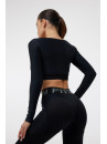 Укороченный рашгард FITRUN Rashguard Bliss "Total Black"