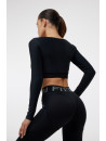Long Sleeve Top FITRUN Long Sleeve Bliss "Total Black"