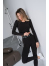 Топ с длинным рукавом FITRUN Long Sleeve Midi "Total Black Soft"