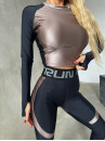 Укороченный рашгард FITRUN Rashguard Vivid "Beige Blaze"