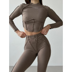 Shortened Rashguard FITRUN Rashguard-Corset Versa "Sand VE"