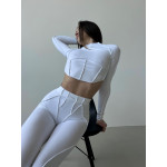 Shortened Rashguard FITRUN Rashguard-Corset Versa "White VE"