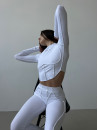 Топ з довгим рукавом FITRUN Long Sleeve-Corset Versa "White VE"