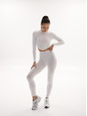 Long-sleeved top FITRUN Long Sleeve-Corset Versa "White VE"