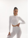 Long-sleeved top FITRUN Long Sleeve-Corset Versa "White VE"