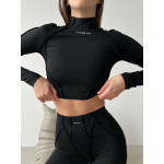 Shortened Rashguard FITRUN Rashguard Versa "Black VE"
