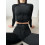Shortened Rashguard FITRUN Rashguard-Corset Versa "Black VE"