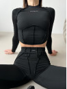 Long-sleeved top FITRUN Long Sleeve-Corset Versa "Black VE"
