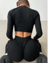Long-sleeved top FITRUN Long Sleeve-Corset Versa "Black VE"