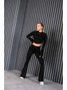 Топ с длинным рукавом FITRUN Long Sleeve-Corset DISCO Versa "Black VE"
