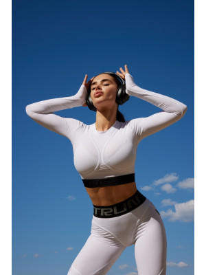 Укороченный рашгард FITRUN Rashguard NICE "Total White Relief"