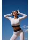 Топ з довгим рукавом FITRUN Long Sleeve NICE "Total White Relief"