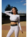 Топ з довгим рукавом FITRUN Long Sleeve NICE "Total White Relief"