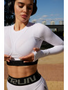 Топ з довгим рукавом FITRUN Long Sleeve NICE "Total White Relief"