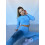 Shortened Rashguard FITRUN Rashguard-Corset Versa "Sky VE"