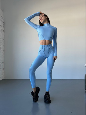 Топ з довгим рукавом FITRUN Long Sleeve Versa "Sky VE"