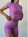 FITRUN T-shirt-Corset Versa "Fuchsia VE"