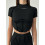 Shortened Rashguard FITRUN Rashguard-Corset T-shirt Versa "Black VE"