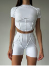 Укорочений рашгард FITRUN Rashguard-Corset T-shirt Versa "White VE"