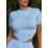 Shortened Rashguard FITRUN Rashguard-Corset T-shirt Versa "Sky VE"