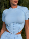 Shortened Rashguard FITRUN Rashguard-Corset T-shirt Versa "Sky VE"