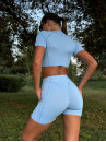 Shortened Rashguard FITRUN Rashguard-Corset T-shirt Versa "Sky VE"