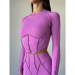 Shortened Rashguard FITRUN Rashguard-Corset Versa "Fuchsia VE"