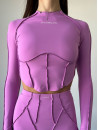 Long-sleeved top FITRUN Long Sleeve-Corset Versa "Fuchsia VE"