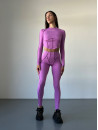 Long-sleeved top FITRUN Long Sleeve-Corset Versa "Fuchsia VE"