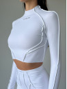 Long-sleeved top FITRUN Long Sleeve Versa "White VE"