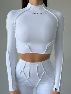 Укороченный рашгард FITRUN Rashguard Versa "White VE"
