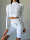 Shortened Rashguard FITRUN Rashguard Versa "White VE"